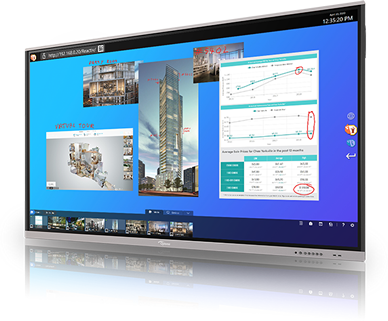 Reactiv SUITE on an Optoma IFPD